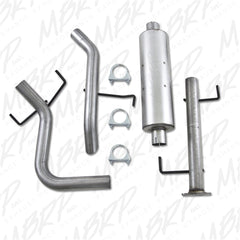 MBRP Exhaust S5310AL 2 1/2in. Cat Back; Single Rear; Off-Road Tail; No tip; AL