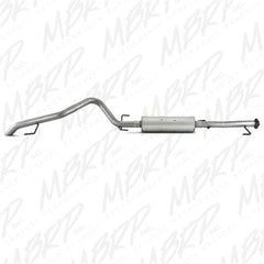 MBRP Exhaust S5310AL 2 1/2in. Cat Back; Single Rear; Off-Road Tail; No tip; AL