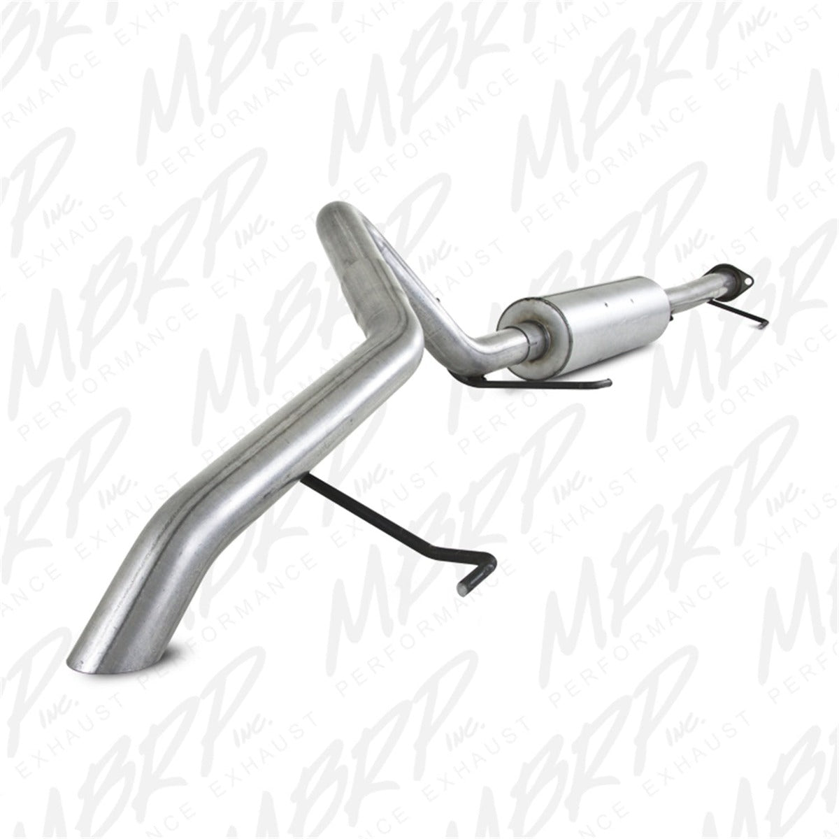 MBRP Exhaust S5310AL 2 1/2in. Cat Back; Single Rear; Off-Road Tail; No tip; AL