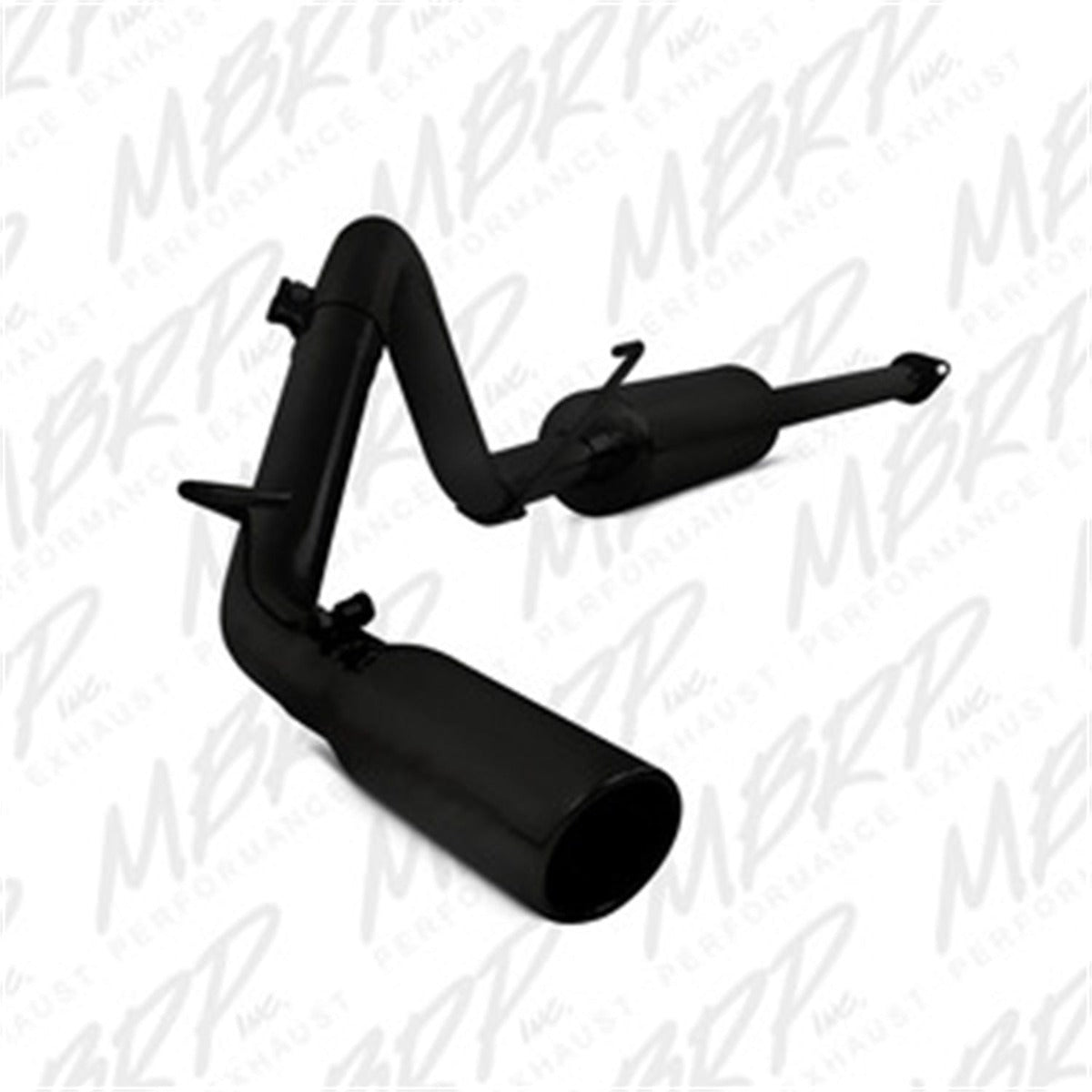 MBRP Exhaust S5326BLK 2 1/2in. Cat Back; Single Exit; Black Coated