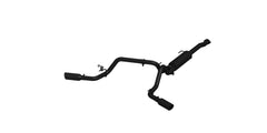 MBRP Exhaust S5340BLK 3in. Cat Back; Dual Split Side; Black