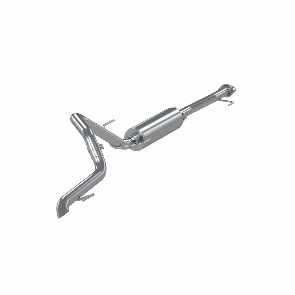 MBRP Exhaust 04-23 Toyota 4Runner 11-16 Toyota Land Cruiser Prado Armor Lite Aluminized Steel 2.5 Inch Cat-Back High Clearance Turn Down Single Rear Exit MBRP Exhaust System S5343AL