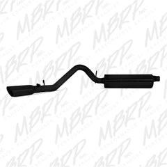 MBRP Exhaust S5512BLK 2 1/2in. Cat Back; Single Side; Black Coated