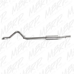 MBRP Exhaust S5514409 2 1/2in. Off-Road Tail Pipe; Muffler before Axle; T409