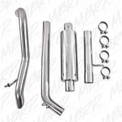 MBRP Exhaust S5514409 2 1/2in. Off-Road Tail Pipe; Muffler before Axle; T409