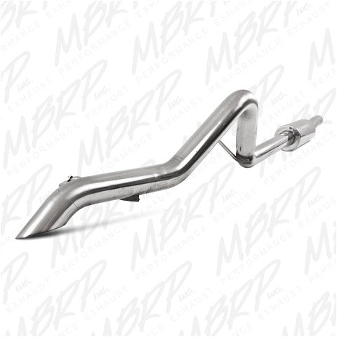 MBRP Exhaust S5514409 2 1/2in. Off-Road Tail Pipe; Muffler before Axle; T409