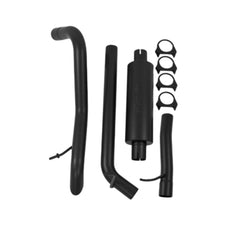 MBRP Exhaust S5514BLK 2 1/2in. Off-Road Tail Pipe; Muffler before Axle; Black Coated