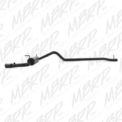MBRP Exhaust S5526BLK 2 1/2in. Cat Back; Single Rear Exit; Black Coated