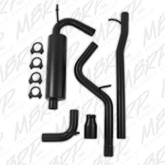 MBRP Exhaust S5526BLK 2 1/2in. Cat Back; Single Rear Exit; Black Coated