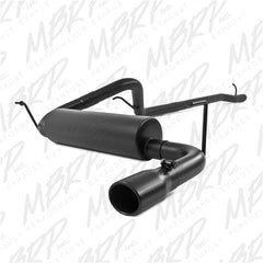 MBRP Exhaust S5526BLK 2 1/2in. Cat Back; Single Rear Exit; Black Coated