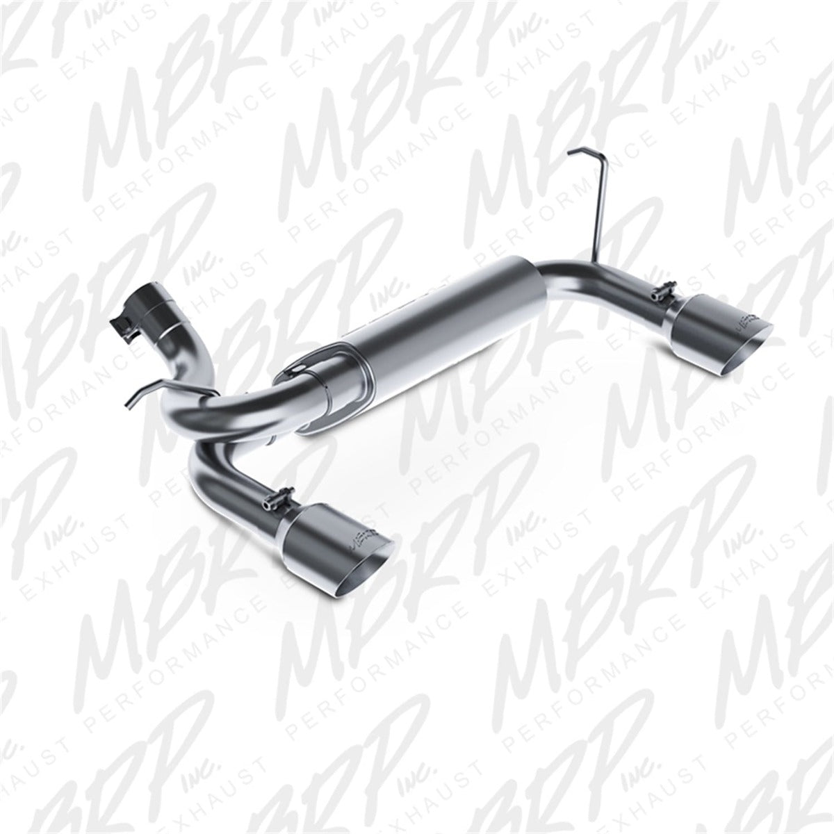 MBRP Exhaust S5528AL 2 1/2in. Axle Back; Dual Rear Exit; AL