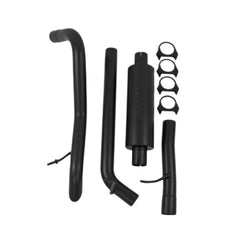 MBRP Exhaust S5530BLK 2 1/2in. Cat Back; Off-Road Tail Pipe; Muffler before Axle; Black Coated