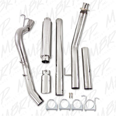 MBRP Exhaust S6100409 4in. Turbo Back; Single Side (94-97 Hanger HG6100 req.); T409