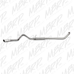 MBRP Exhaust S6104409 4in. Turbo Back; Single Side (4WD only); T409