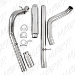 MBRP Exhaust S6204409 4in. Turbo Back; Single Side Exit; T409