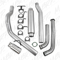 MBRP Exhaust S6206AL 4in. Turbo Back; Single Side (Stock Cat) Exit; AL