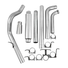 MBRP Exhaust S6212AL 4in. Turbo Back; Single Side Exit; AL
