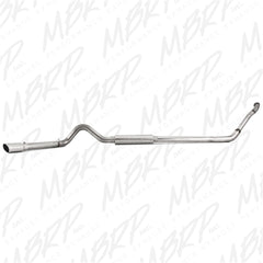 MBRP Exhaust S6218409 4in. Turbo Back; Single Side Exit; (Aluminized 3in. downpipe); T409