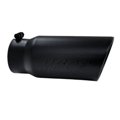 MBRP Exhaust S6242BLK 4in. Filter Back; Single Side Exit; Black Coated