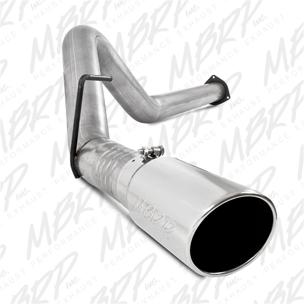MBRP Exhaust S6284AL 4in. Filter Back; Single Side Exit; AL+Down Pipe