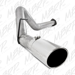 MBRP Exhaust S6284AL 4in. Filter Back; Single Side Exit; AL+Down Pipe