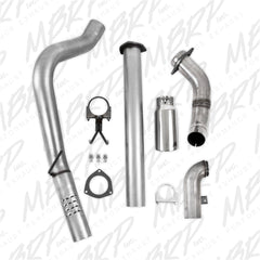 MBRP Exhaust S6284AL 4in. Filter Back; Single Side Exit; AL+Down Pipe