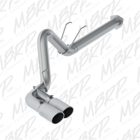 MBRP Exhaust S6290AL 4in. Filter Back; Single Side Dual Exit; AL
