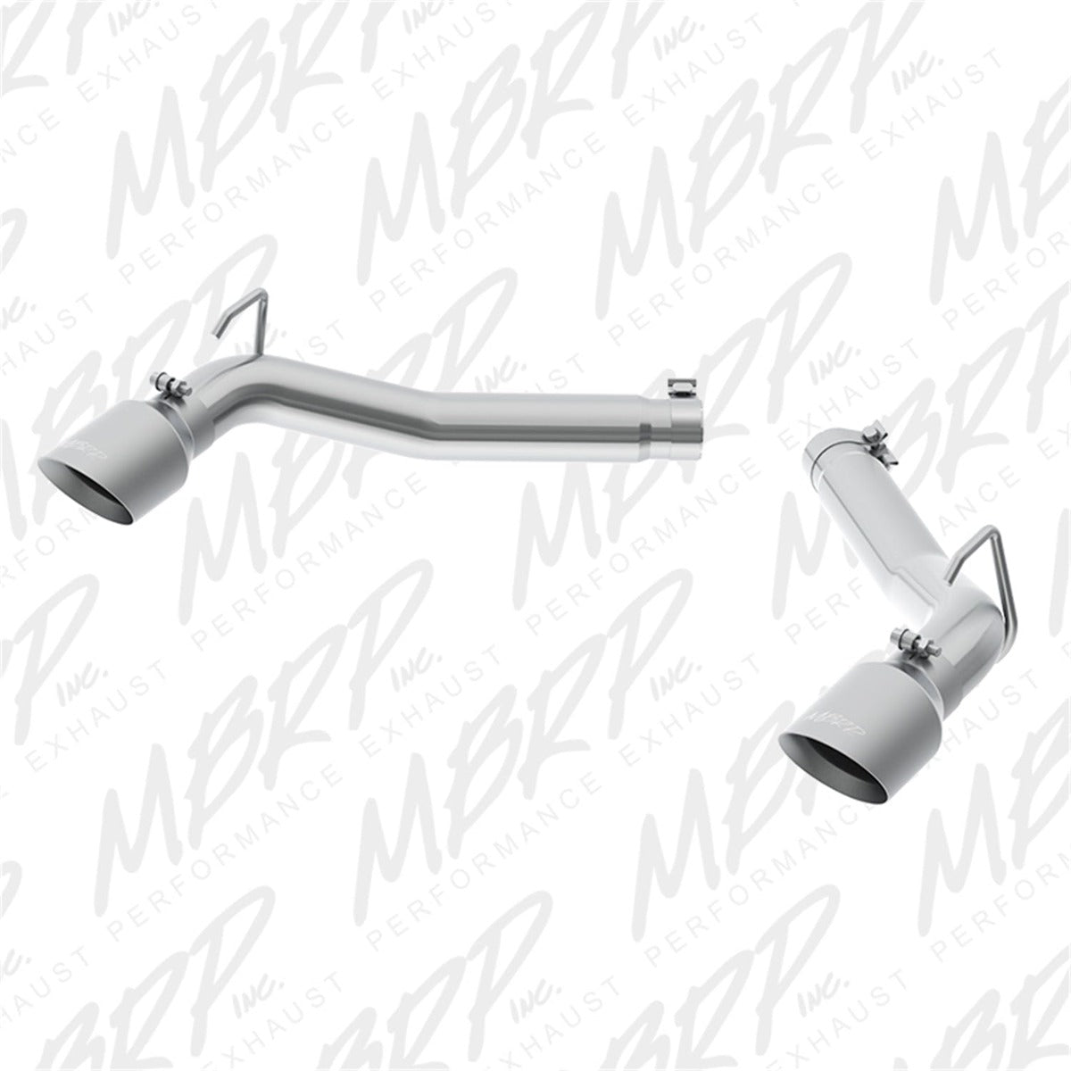 MBRP Exhaust S7019AL 3in. Axle Back; Muffler Delete; Aluminized