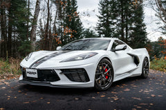 MBRP Exhaust T304 Stainless Steel 3" Cat-Back Quad Rear Outlet with Carbon Fiber Tips Active PN. S70413CF