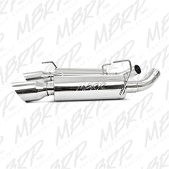 MBRP Exhaust S7200304 2 1/2in. Dual Mufflers Axle Back; Split Rear; T304