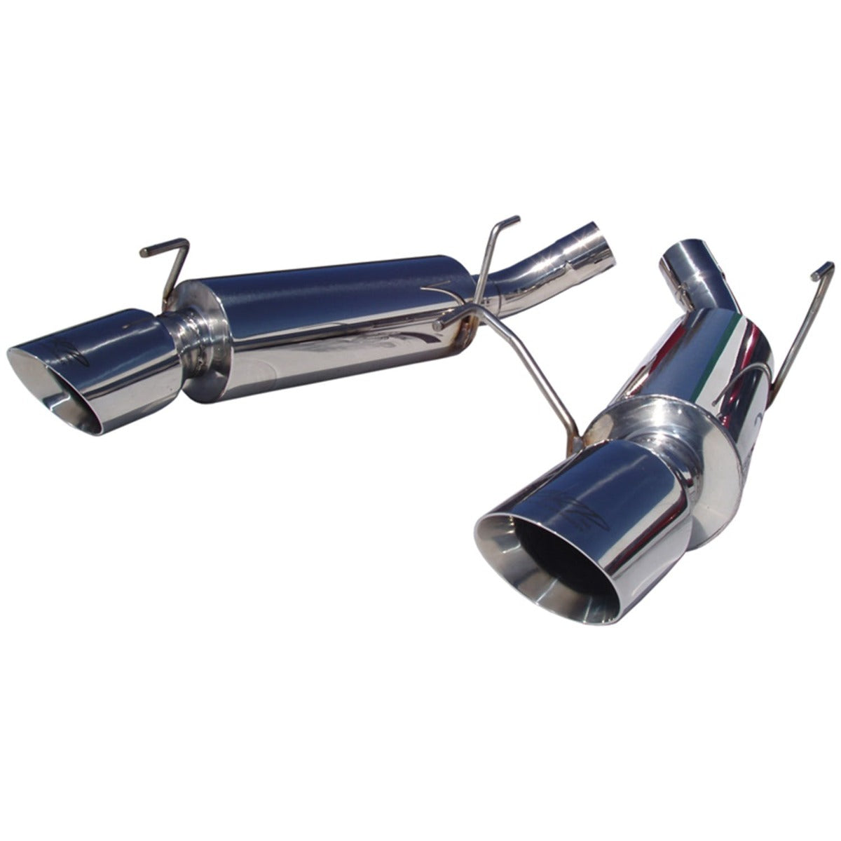 MBRP Exhaust S7200304 2 1/2in. Dual Mufflers Axle Back; Split Rear; T304