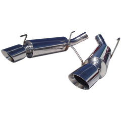 MBRP Exhaust S7200304 2 1/2in. Dual Mufflers Axle Back; Split Rear; T304