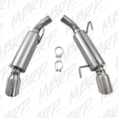 MBRP Exhaust S7200AL 2 1/2in. Dual Mufflers Axle Back; Split Rear; AL