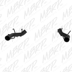 MBRP Exhaust S7203BLK 3in. Dual Axle Back; Muffler Delete; Black Coated