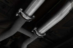 MBRP Exhaust 1999-2004 Ford Mustang GT/ Mach 1 4.6L Aluminized Steel 2.5 Inch Cat-Back Dual Rear Exit with Black Tips MBRP S7221ALBT