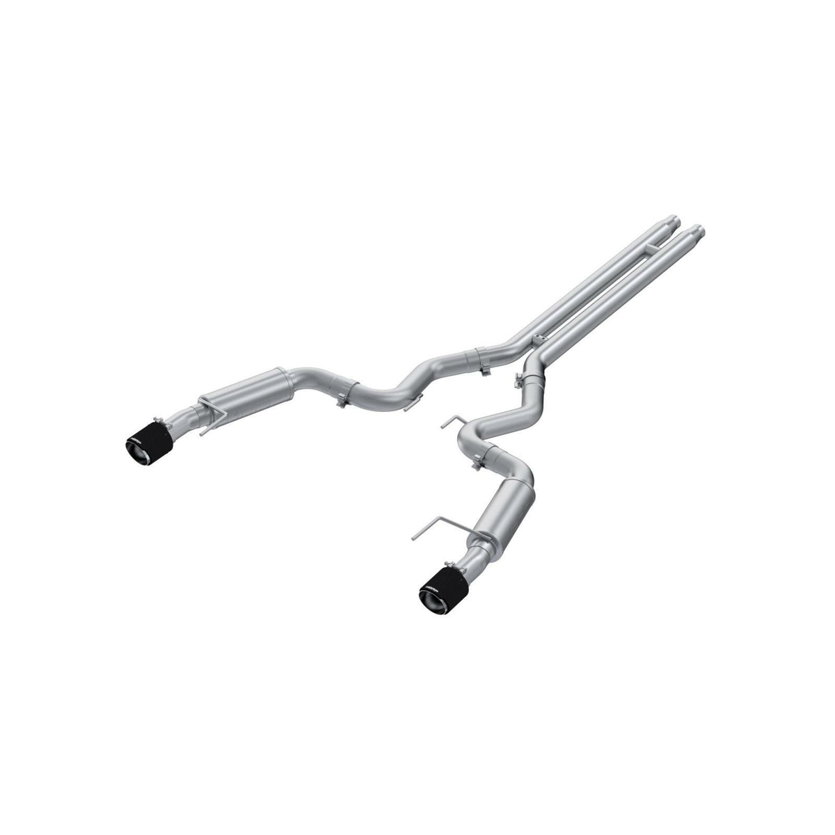 MBRP Exhaust T304 Stainless Steel 3" Cat-Back Dual Split Rear with Carbon Fiber Tips Race Version PN. S72533CF