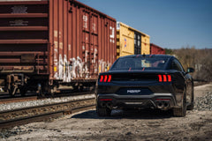 MBRP Exhaust T304 Stainless Steel 3" Cat-Back Quad Split Rear With Carbon Fiber Tips Active PN. S72553CF