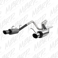 MBRP Exhaust S7258BLK 3in. Cat Back; Dual Split Rear; Street Version; 4in. tips; Black