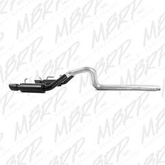 MBRP Exhaust S7264BLK 3in. Cat Back; Dual Split Rear; Race Version; 4in. tips; Black