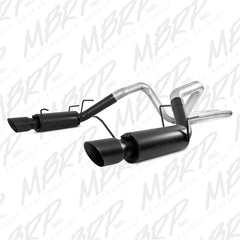MBRP Exhaust S7264BLK 3in. Cat Back; Dual Split Rear; Race Version; 4in. tips; Black