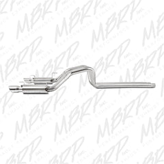 MBRP Exhaust S7270409 3in. Cat Back; Dual Split Rear; Race Version; T409