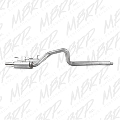 MBRP Exhaust S7270AL 3in. Cat Back; Dual Split Rear; Race Version; AL