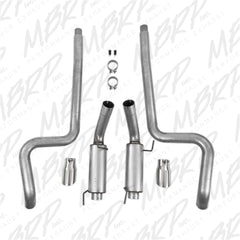 MBRP Exhaust S7270AL 3in. Cat Back; Dual Split Rear; Race Version; AL