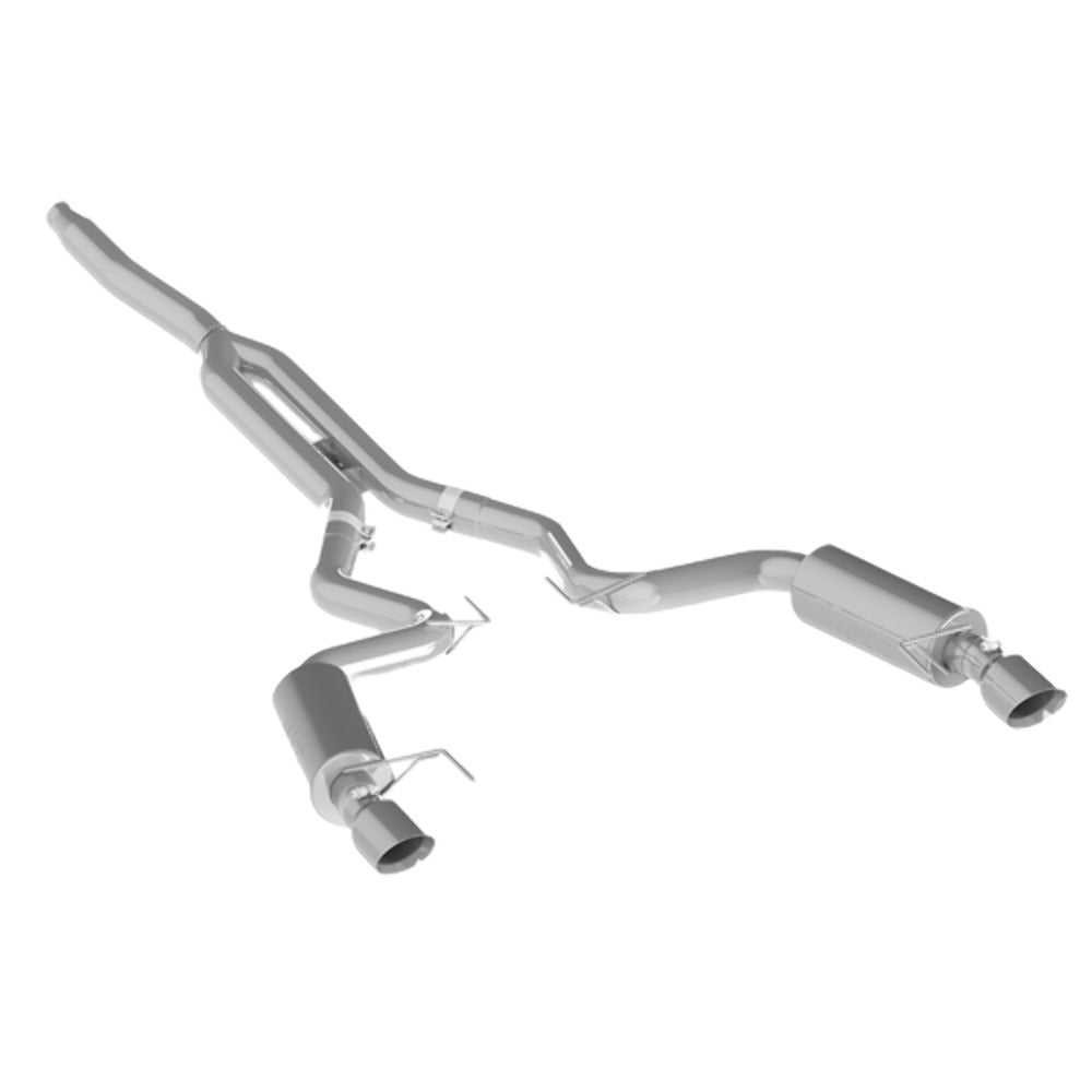 MBRP Exhaust S7275409 3in. Cat Back; Dual Split Rear; Race Version; 4.5in. tips; T409