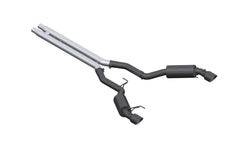 MBRP Exhaust S7277BLK 3in. Cat Back; Dual Split Rear; Street Version; 4.5in. tips; Black Coated