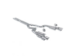MBRP Exhaust Aluminized Steel 3" Cat-Back Dual Split Rear with Quad Tips Valve Delete Race Profile PN. S7282AL