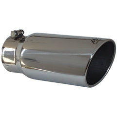 MBRP Exhaust T5051 Tip; 5in. O.D. Angled Rolled End 4in. inlet 12in. length; T304
