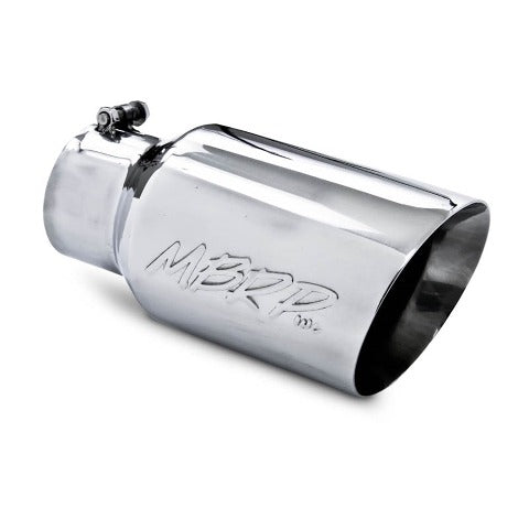 MBRP Exhaust T5072 Tip; 6in. O.D. Dual Wall Angled 4in. inlet 12in. length; T304