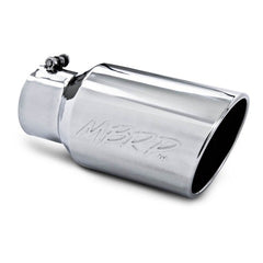 MBRP Exhaust T5073 Tip; 6in. O.D. Angled Rolled End 4in. inlet 12in. length; T304