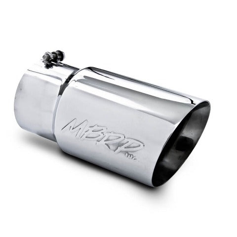 MBRP Exhaust T5074 Tip; 6in. O.D. Dual Wall Angled 5in. inlet 12in. length; T304